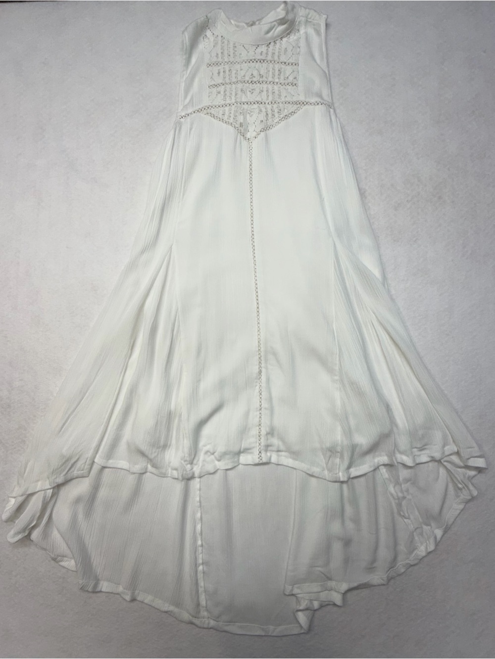 O'Neill White High-Low Crochet Trim Dress - Picture 10 of 12